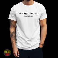 ŚMIESZNA KOSZULKA SEX INSTRUKTOR PREZENT NA URODZINY DLA FACETA L