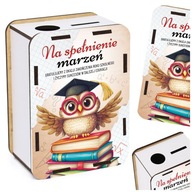 PREZENT NA ZAKOŃCZENIE ROKU SZKOLNRGO OD WYCHOWAWCY skarbonka pamiątka eko