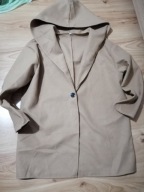 Płaszczyk z kapturem beżowy roz 44-46