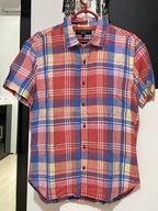 7 Koszula Paul Costelloe urocza kolorowa krata len rozmiar L