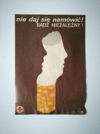 Plakat z kampanii antynikotynowej PRL S.Pudełko