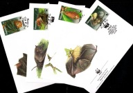 Vanuatu - 4 Koperty FDC / WWF - 445-448 ( Fauna - lisy latające ) 1996 r.