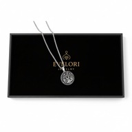 Naszyjnik Ankh Oko Horusa Egipski Amulet Unisex Srebrny Stal 60cm