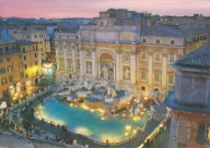 WŁOCHY - RZYM - FONTANNA DI TREVI - UNESCO