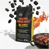 WĘGIEL DRZEWNY DO GRILLA 2,5KG BBQ NIE KOPCI DUŻE KAWAŁKI PREMIUM POLSKI