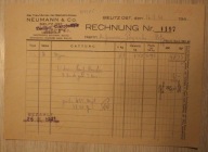 NEUMAN & Co. BIELITZ OST. BIELSKO, BIELSKO - BIAŁA, 1941 rok, 2 PIECZĄTKI