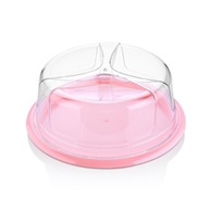 POJEMNIK NA CIASTKA RÓŻOWY 24cm, Net Pol