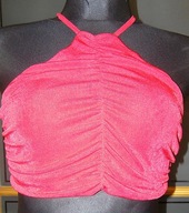 CZERWONY TOP WIĄZANY SHEIN 38 - 40