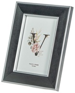 Venussio stylowa ramka portretowa na zdjęcie szara srebrna 24x19 cm