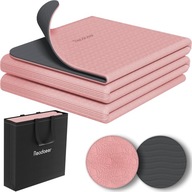 MATA DO JOGI SKŁADANA ANTYPOŚLIZGOWA TORBA DO NOSZENIA RÓŻOWA