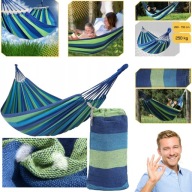 DUŻY HAMAK OGRODOWY 2 OSOBOWY HUŚTAWKA MOCNY WZMOCNIONY PAŁĄK DUŻY + TORBA