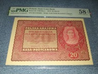 1919 20 marek seria 2ES PMG 58 EPQ