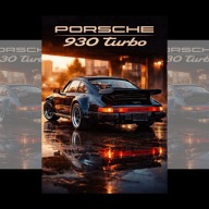 Plakat Motoryzacyjny Porsche 930 Turbo A4 (21 x 29,7 cm)