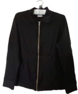 Filippa K piękny czarny sweter rozpinany na zamek 100% wełna DoskonałySkład