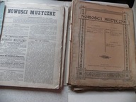 WIADOMOŚCI MUZYCZNE 1902 DO 1912 21 SZTUK