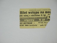 HETMAN ZAMOŚĆ - STAL RZESZÓW bilet 2004