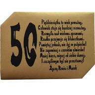 Koperta na 30 40 50 ..... urodziny