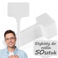 ZNACZNIKI TABLICZKI ETYKIETY DO OPISYWANIA ROŚLIN NASION SADZONEK 50SZT/KPL