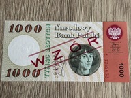 1000 zł 1965r. Seria S. Wzór. Stan UNC