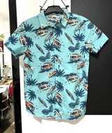 5 Koszula hawajska Primark niebieska kolorowe wakacje 140 cm 10 lat