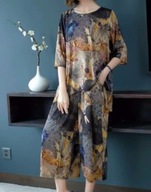 BOHO spodium MAXI jak MALOWANY JEDWAB plus size