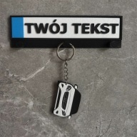 Wieszak na klucze Tablica rejestracyjna twój napis tekst gadżet kierowcy