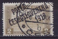 WĘGRY - CZECHOSŁOWACJA ZW. 2 Kr. kas. nadruk