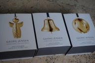 GEORG JENSEN zawieszki świąteczne 18 carat GOLD NOWE dekoracja KOMPLET 3szt