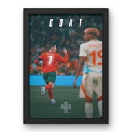 Cristiano Ronaldo Plakat 40x50 w Ramce | Obraz Piłkarski, Dekoracja