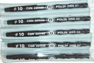 WIERTŁO DO METALU NWKc 10 HSS POLDI CZESKIE BHH HB Czarne Walcowane Sto MK1