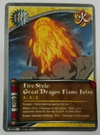 Karta Naruto CCG Jutsu Fire Style: Great Dragon Flame Jutsu - J-810