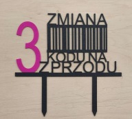 topper na tort dekoracja urodziny personalizacja ZMIANA KODU !!
