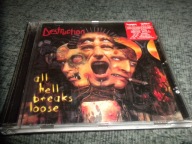 DESTRUCTION All Hell Breaks Loose 1ST. PRESS 2000 thrash / death PLAKAT