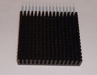 radiator aluminiowy chłodzenia 53X51X10 mm 53 X 51 X 10 czarny