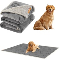 Songmics koc dla psa szary 203 cm x 152 cm