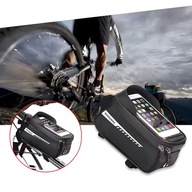 SAKWA ROWEROWA CZARNA DUŻA POJEMNA 2L ETUI WODOODPORNA