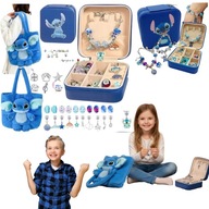 ZESTAW DO ROBIENIE BRANSOLETEK BIZUTERI DLA DZIEI CHARMS + TORBA STITCH XXL