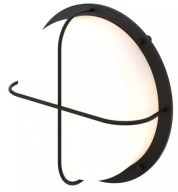 KINKIET GOODHOME VALLEN OKRĄGŁY 2 X E27 IP44 CZARNY