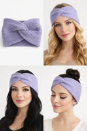 Opaska turban, dwuwarstwowa – miękka, ciepła, Handmade Jesień, Zima