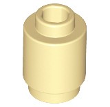 Lego 3062b 1x1 Klocek Okrągły Brick Tan 6szt Nowe