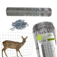 SIATKA OGRODZENIOWA LEŚNA OCYNKOWANA 150 CM HODOWLANA + GRATIS SKOBLE