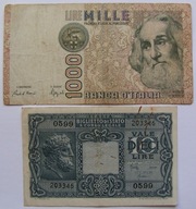 Banknoty parka -Włochy 1944