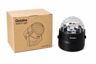 Lampka disco LED Detake kolorowe światła imprezowe RGB
