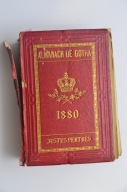 Almanach gotajski Almanachde Gotha 1880