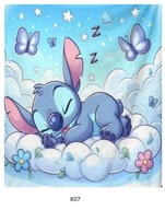 KOC DZIECIĘCY PLUSZOWY 100X150 LILO I STITCH DLA DZIECI DO PRZEDSZKOLA K07