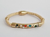 FRANCUSKA BRANSOLETA CYRKONIE KOLOROWE