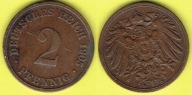 NIEMCY 2 Pfennig 1905 r. D