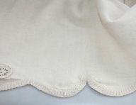 LAMBREKIN SZARO-KREMOWE PŁÓTNO 147 cm.
