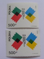 Polska - Wystawa Znaczków - Waszyngton 1989 - Fi. 3081 A + B **