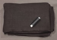 Czarna tkanina konopna 230g/m2- szer. 150cm - 1m